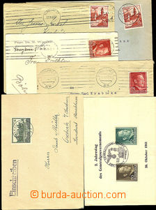 36279 - 1940-43 GENERAL GOVERNMENT  comp. 5 pcs of letters and 1 mem