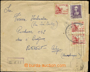 36306 - 1940 Spain - letter sent to B + M  from the hospital in Barc