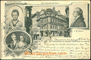 36336 - 1901 Johann W. Goethe - stay in Leipzig (Leipzig), poet's lo