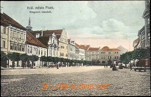 36341 - 1912 Písek - Riegrovo náměstí, prošlá, lehce odřené 