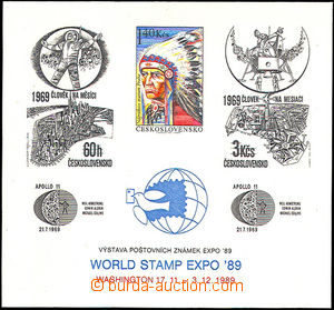 36355 - 1989 PT22 Washington 89, bílý papír, svěží, kat. 1000K