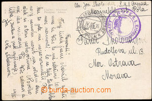 36477 - 1916 S.M.S. ARPÁD, violet double-circle postmark with eagle