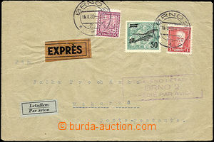 36523 - 1930 issue II  special delivery air-mail letter to Uzhhorod,
