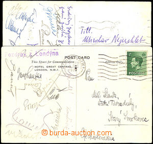 36623 - 1937-54 LEDNÍ HOKEJ  pohlednice zaslaná z Londýna 1937 s 