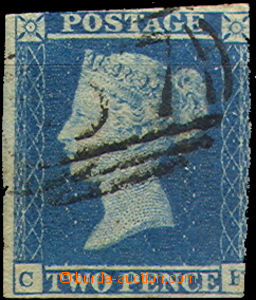 36678 - 1841 Mi.4, cut from R side, light postmark, c.v.. 50€