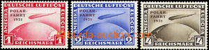 36720 - 1931 Zeppelin Polarfahrt Mi.456-458, luxusní!!, kat. 4000�