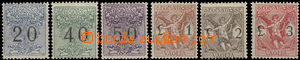36736 - 1924 Mi.1-6, stamps on/for credit notes, c.v.. 150€