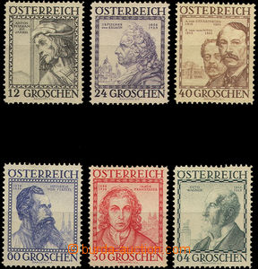 36742 - 1934 Builders Mi.591-596, c.v.. 130€