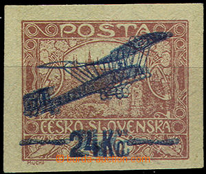 36783 - 1920 Pof.L2 double trial overprint 24CZK on trial print stam