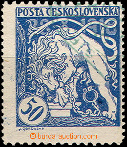 36786 - 1919 Pof.29qB, 1/4 green imprint, exp. Mrňák, cat. 640CZK