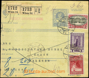 36808 - 1915 larger part parcel of dispatch-note i.a. franked by stm
