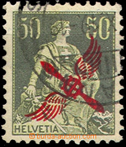 36810 - 1919 Mi.145 air overprint, clear CDS, preserved, c.v.. 130�