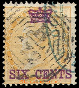 36840 - 1867 stmp with overprint India, Mi.5, c.v.. 200€