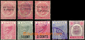 36852 - 1884-95 comp. 8 pcs of stamp., Mi.12VIII, 2x 12 I, 14, 17, 1