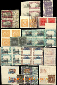 36854 - 1919 1919 collection of 40pcs of stamps (17pcs of blocks of4