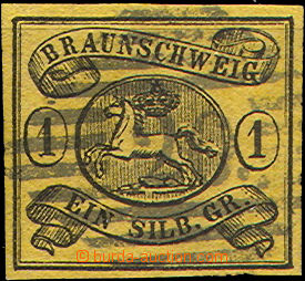 36871 - 1853 Mi.6, nice numeral pmk 20 and margins, c.v.. 60€