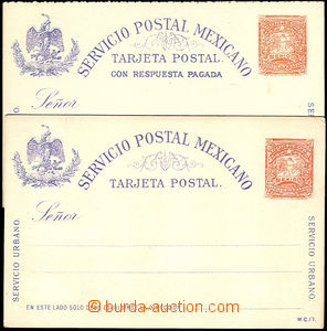 36925 - 1900? MEXICO collection of 4 pieces of post cards: Mi.P86, 9