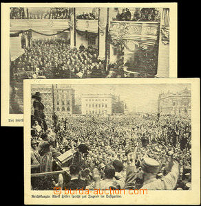 36979 - 1933-37 2 kusy propagačních pohlednic: AH mluví k mláde