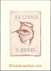 36990 - 1943 Toyen autorka Ex Libris R.Hršel, velmi drobný otvor v