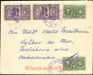 37055 - 1947 letter to Czechoslovakia, with Mi.2x 350, and compulsor