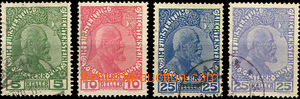 37062 - 1912 Mi.1y-3y a+b, 25h stamp. in/at kobaltové also ultramar
