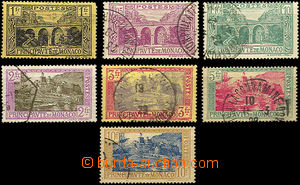 37066 - 1925 MONAKO  Mi.97-103, nice postmark, c.v.. 45€