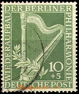 37090 - 1950 Mi.72 Filharmonie, stopa po nálepce, zachovalé, kat. 