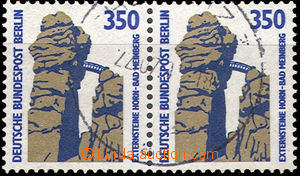 37098 - 1989 Mi.835A/835A Skála, horiz. Pr, clear postmark, good co