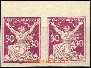 37121 - 1920 Pof.153N, horizontal pair with upper margin, machine. o