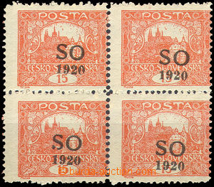 37145 -  Pof.SO5E, 4-blok s posunem přetisku, zk. Gil.