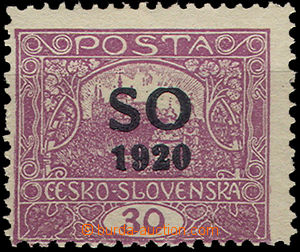 37154 -  Pof.SO10C N, nevydaná, černý přetisk, zk. Kar.