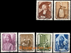 37230 - 1955 Mi.504-9 Obrazy, čistá razítka, velmi zachovalé, ka