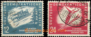 37236 - 1951 Mi.280-1 Zimní mistrovství, dobře zachovalé, kat. 3