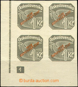 37261 - 1939 Newspaper stamps with overprint Alb.NV9 with plate mark