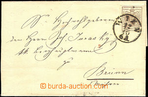37306 - 1855 folded cover of letter with Mi.4 (6 Kreuzer), T III.., 