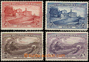 37320 - 1928 Mi.141-44 Francis from Assisi, cheaper pieces worse gum