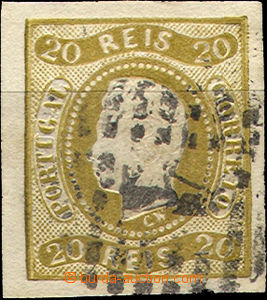 37416 - 1866 Mi.19 Luis I., nezoubkovaná, dobré okraje, číslicov