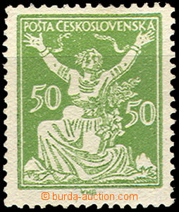 37423 - 1920 Pof.156A DV 1, 50h zelená s DV - vajíčko v pase, lux