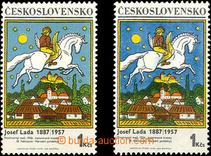 37431 - 1970 Pof.1824 T II., dark blue, c.v.. 1200CZK