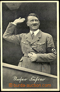 37682 - 1938 Adolf Hitler, foto, neprošlá, příležitostná razí