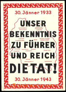 37694 - 1943 Jihlavský region, Přiznání k Vůdci a Říši, nepr
