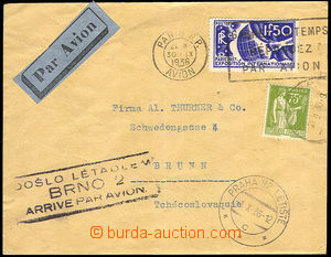 37711 - 1936 air-mail letter to Czechoslovakia, i.a. franked by stmp