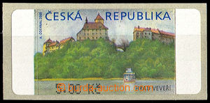37740 - 2000 Pof.AT1 Veveří (castle) 5CZK without asterisk, varian
