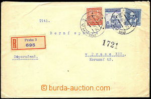 37760 - 1937 Little Entente  Reg letter in the place with Pof.321, 2