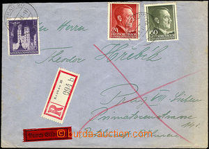 37769 - 1943 GENERALGOUVERNEMENT  R+Ex dopis adresovaný do Protekto