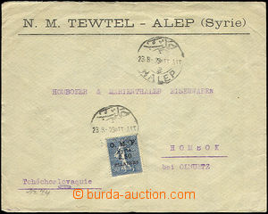 37790 - 1923 commercial letter to Czechoslovakia, franked with. Fren