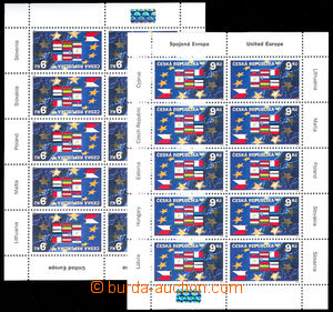 37826 - 2004 Pof.PL395, Enlargement of the EU, 2x printing sheet pla