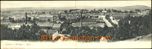 37894 - 1905 Královo Pole - panorama 2x, view of street, factory an