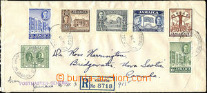 38079 - 1945-46 Reg letter to Canada, franked by multicolor franking