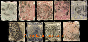 38122 - 1880 comp. 9 pcs of stamp., Mi.55-64 (missing 60), various q